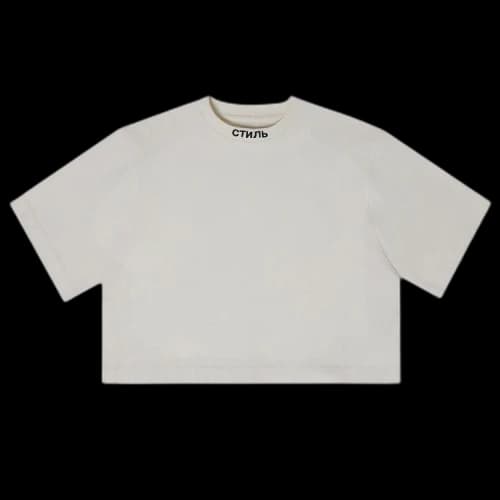 Heron Preston NF Ctnmb Crop SS Tee White/Black
