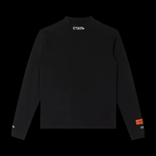 Heron Preston CTNMB Long-Sleeve Turtleneck 'Black/White'