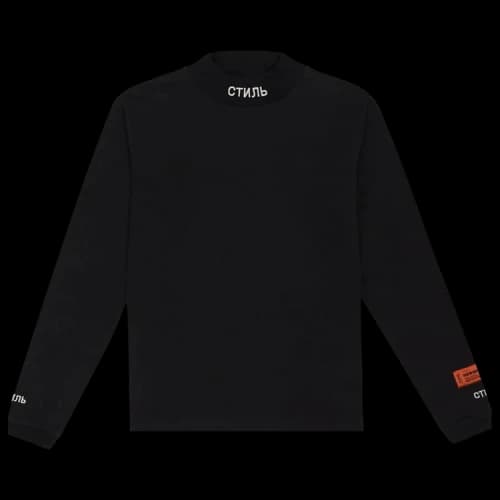 Heron Preston CTNMB Long-Sleeve Turtleneck 'Black/White'