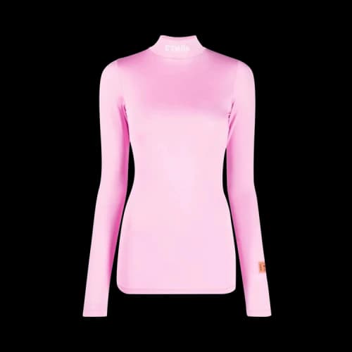 Heron Preston CTNMB Stretch Long-Sleeve Turtleneck 'Pink/White'