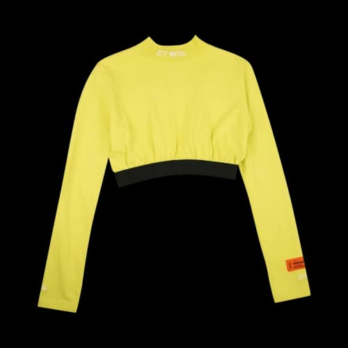 Heron Preston Turtleneck Crop Top 'Yellow'