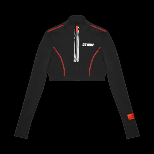 Heron Preston Cropped Long Sleeve Turtleneck CTNMB 'Black'