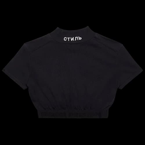 Heron Preston Crop Turtl Short-Sleeve Ctnmb 'Black'