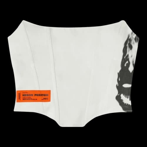 Heron Preston Flaming Skull Corset 'Off White'