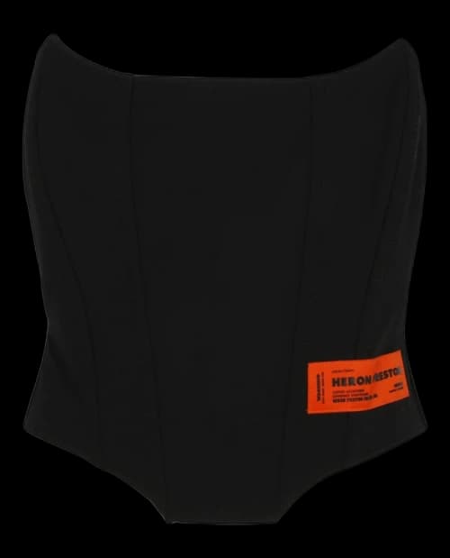 Heron Preston Strapless Zip Corset Black