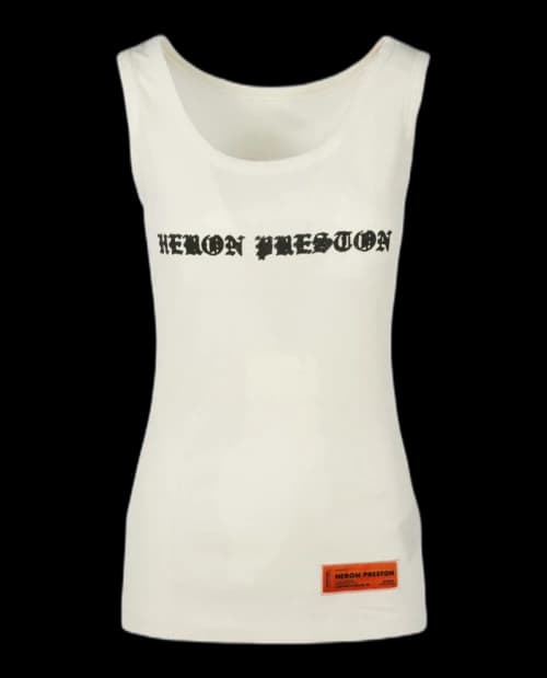 Heron Preston Gothic Tank Top White