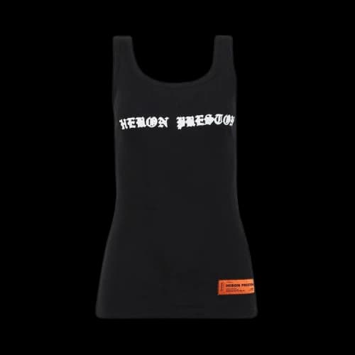 Heron Preston Gothic Tank Top 'Black/White'
