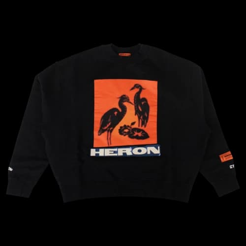 Heron Preston Crewneck Herons Tape 'Black'