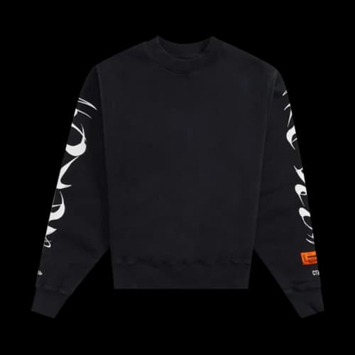 Heron Preston Brush Crewneck 'Black/White'