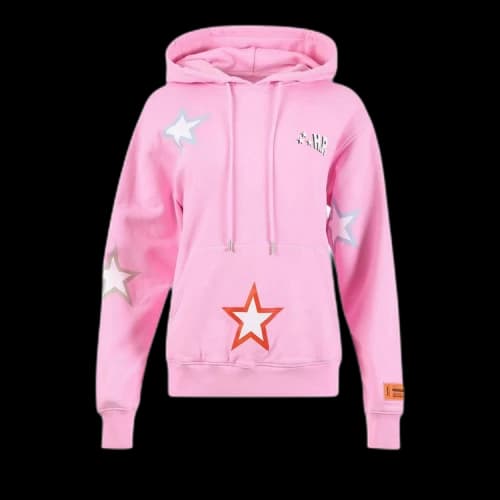 Heron Preston Stars Hoodie 'Pink/White'