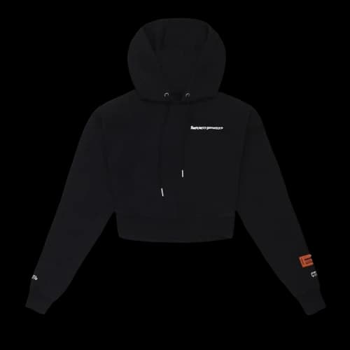 Heron Preston Cropped Crewneck 'Black/White'