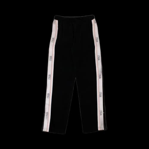 Heron Preston Velvet Side Striped Track Pants 'Black'