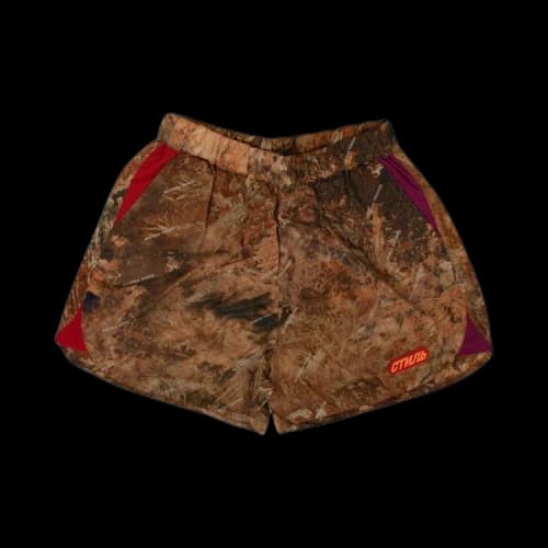 Heron Preston High Waisted Camouflage Shorts 'Brown'