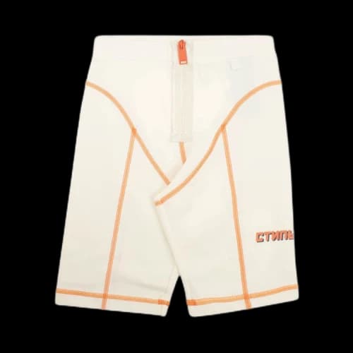Heron Preston CTNMB Active Biker Leggings 'Off White/Orange'