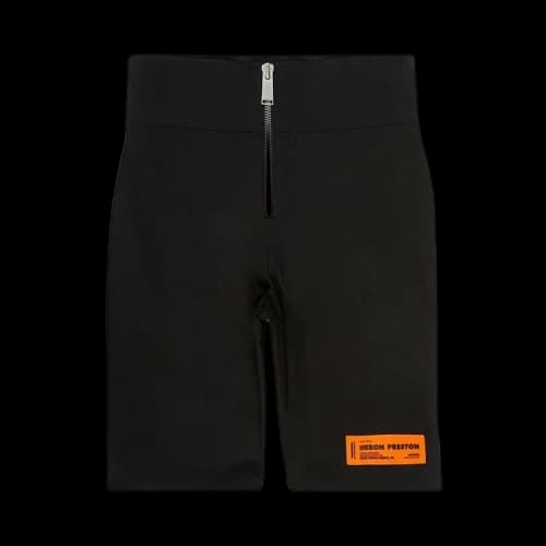 Heron Preston Logo Patch Zip Up Shorts 'Black'