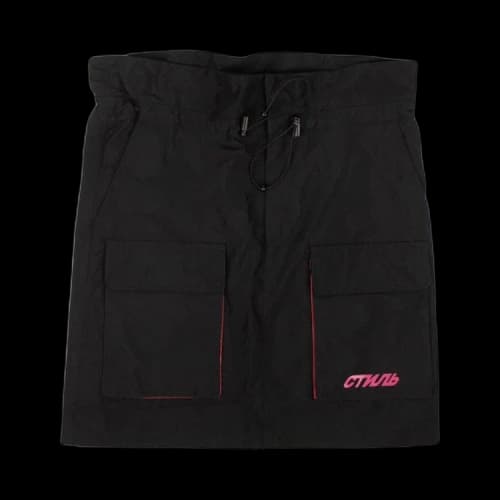 Heron Preston Drawstring Cargo Pocket Skirt 'Black'