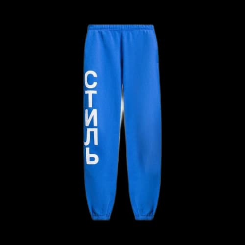 Heron Preston CTNMB Sweatpants 'Blue/White'
