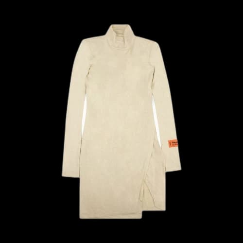 Heron Preston Structured Shoulder Dress 'White'