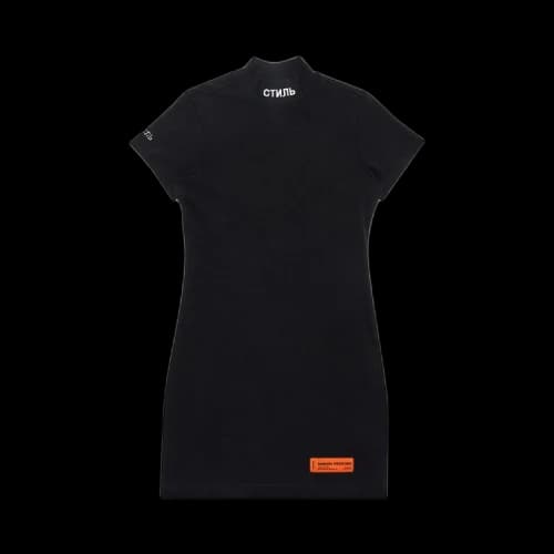Heron Preston CTNMB Short-Sleeve Turtleneck Dress 'Black/White'