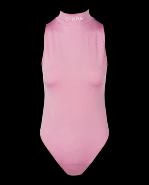 Heron Preston Sleeveless Bodysuit Pink