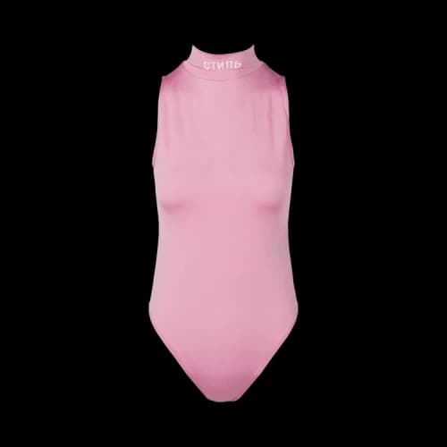 Heron Preston CTNMB Sleeveless Bodysuit 'Pink/White'