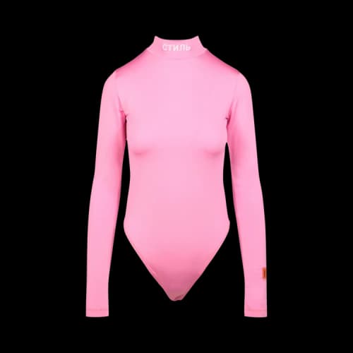 Heron Preston Logo Bodysuit 'Pink'