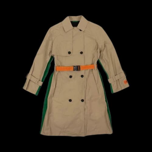 Heron Preston Contrast Back Trench Coat 'Beige'