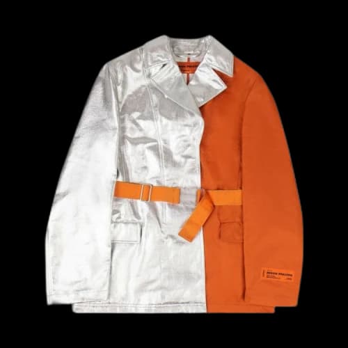 Heron Preston Blazer Jacket 'Silver/Orange'