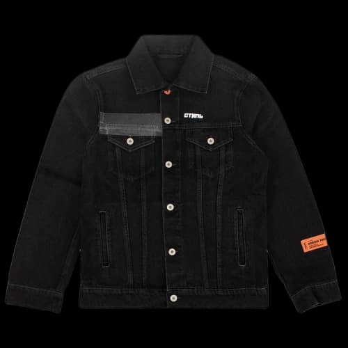 Heron Preston Tape Denim Jacket 'Black'