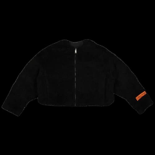 Heron Preston Cropped Fleece Jacket 'Black'
