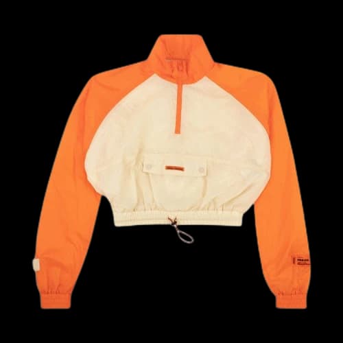 Heron Preston Crop Windbreaker 'Nude'