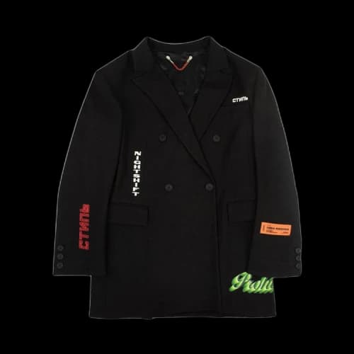 Heron Preston Double Breast Blazer 'Black'