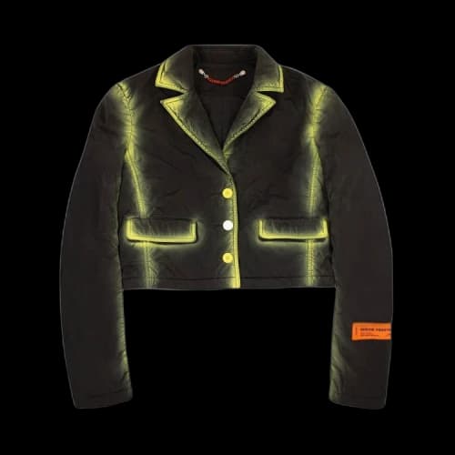 Heron Preston Crop Spray Blazer 'Black'