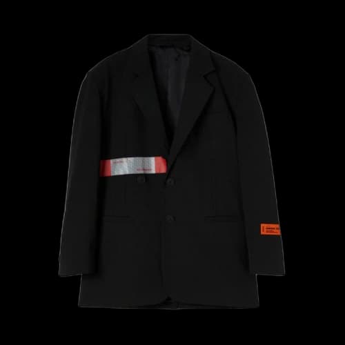Heron Preston Logo Tape Tailored Blazer 'Black'