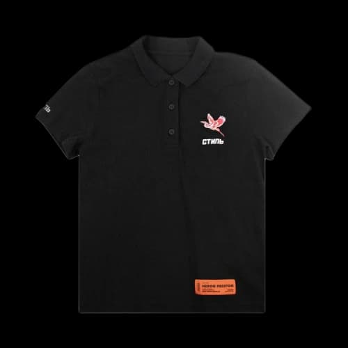 Heron Preston Logo Embroidered Polo 'Black'