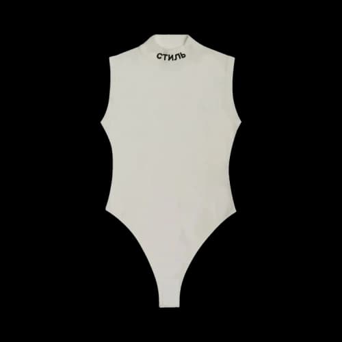 Heron Preston CTNMB Knit Body Suit 'Cream/Black'