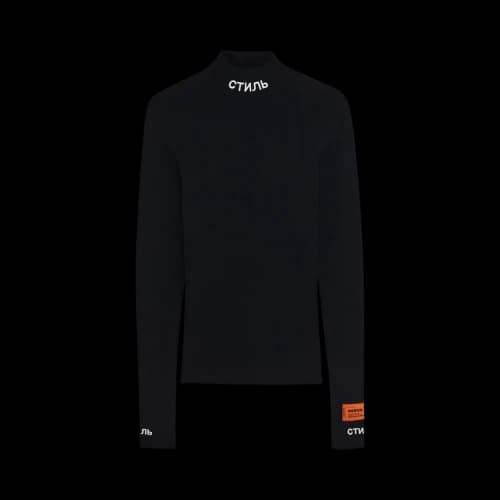 Heron Preston CTNMB Roll Neck Top 'Black'