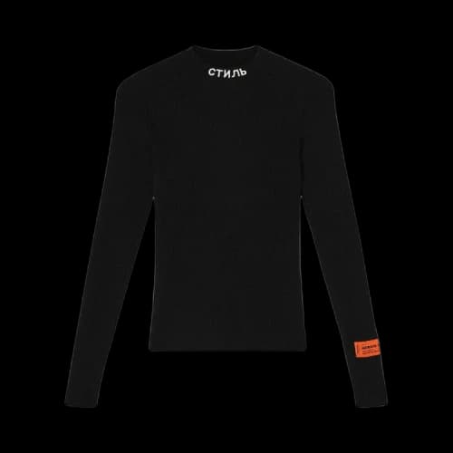Heron Preston NF Ctnmb Knit Crewneck Black/White