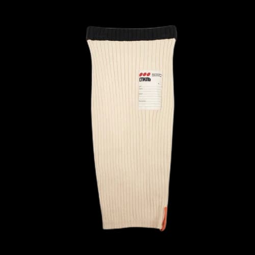 Heron Preston Ribbed Knit Skirt 'Beige'