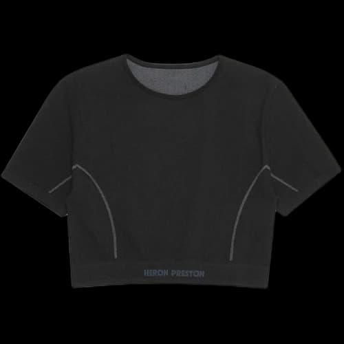 Heron Preston Logo Active SS Top Black/White