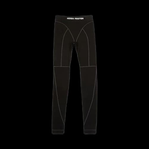 Heron Preston Logo Patch Active Leggings 'Black/White'