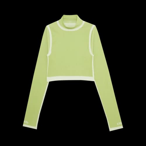 Heron Preston CTNMB Active 3D Rib Top 'Green/White'