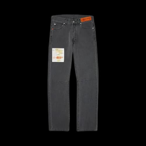 Heron Preston Acid Wash Pence Regular 5 Pocket Pant 'Black'