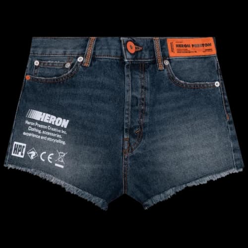 Heron Preston Code 8000 Denim Shorts 'Blue'