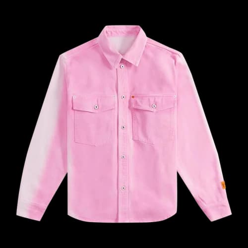 Heron Preston Denim Long-Sleeve Shirt 'Pink'