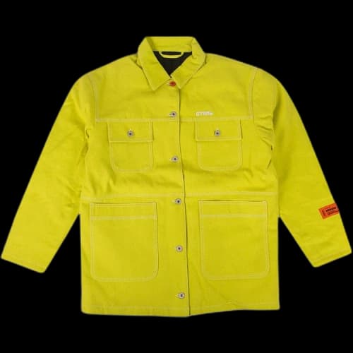 Heron Preston Embroidered Denim Jacket 'Yellow'