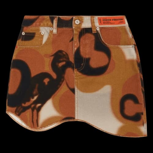 Heron Preston Heron Camou Wave Skirt 'Brown'
