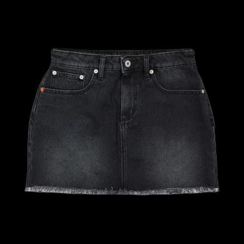 Heron Preston Women Denim Skirt Black