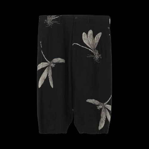 Yohji Yamamoto Pour Homme Dragonfly Print Pants 'Black'