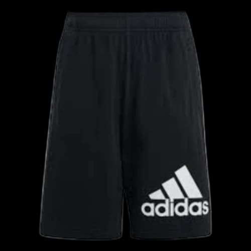 (GS) adidas Essentials Big Logo Cotton Shorts Asia Sizing 'Black White'